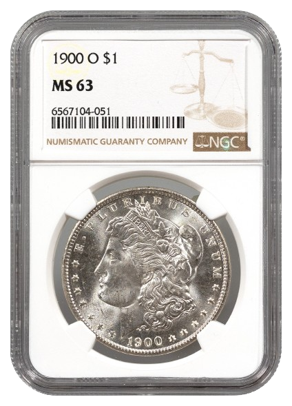 1900-O Morgan $1 NGC MS63