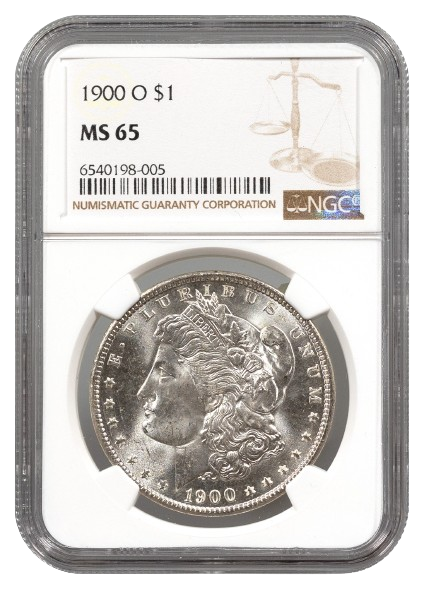 1900-O Morgan $1 NGC MS65