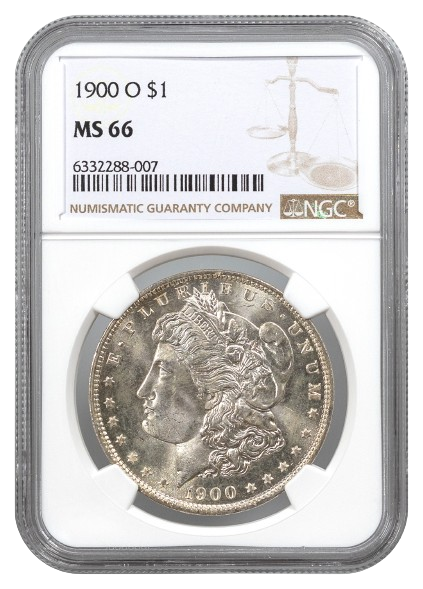 1900-O Morgan $1 NGC MS66