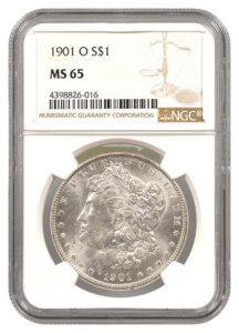 1901-O Morgan $1 NGC MS65