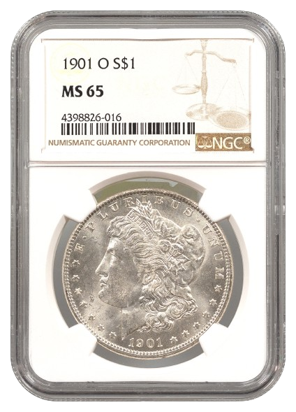 1901-O Morgan $1 NGC MS65