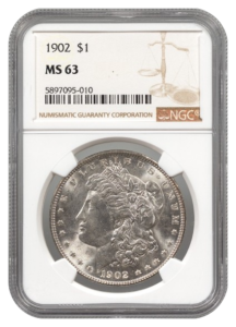 1902 Morgan $1 NGC MS63