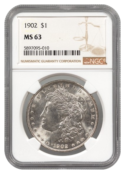 1902 Morgan $1 NGC MS63