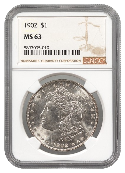 1902 Morgan $1 NGC MS63