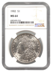 1902 Morgan $1 NGC MS64
