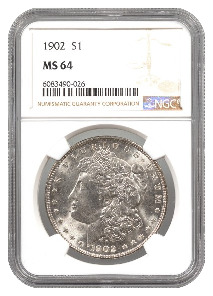 1902 Morgan $1 NGC MS64