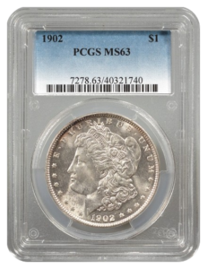 1902 Morgan $1 PCGS MS63