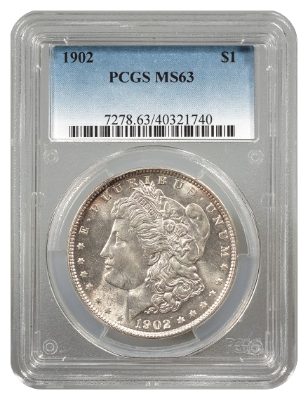 1902 Morgan $1 PCGS MS63