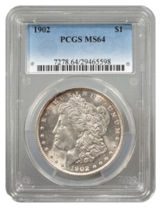 1902 Morgan $1 PCGS MS64