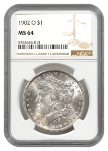1902-O Morgan $1 NGC MS64