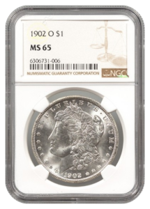 1902-O Morgan $1 NGC MS65
