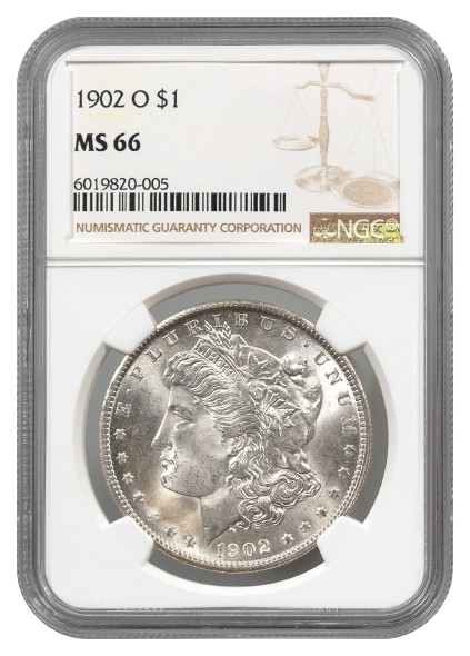 1902-O Morgan $1 NGC MS66