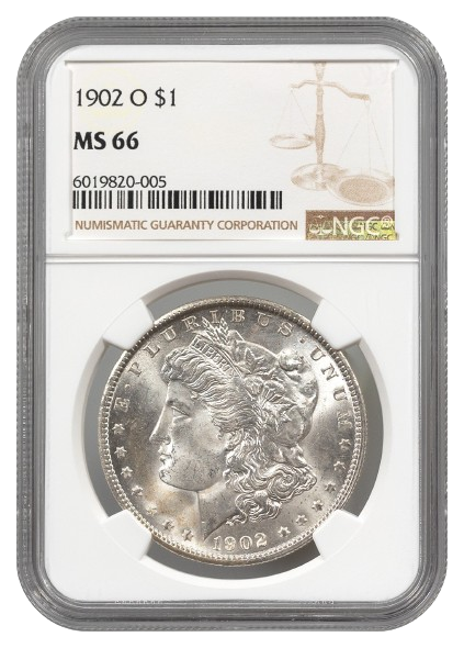 1902-O Morgan $1 NGC MS66