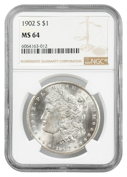 1902-S Morgan $1 NGC MS64