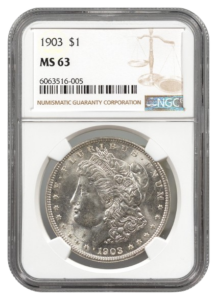 1903 Morgan $1 NGC MS63