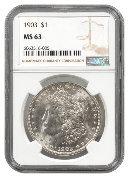 1903 Morgan $1 NGC MS63