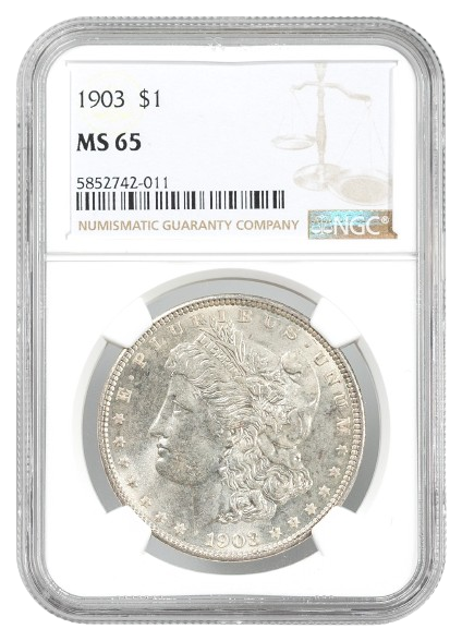 1903 Morgan $1 NGC MS65