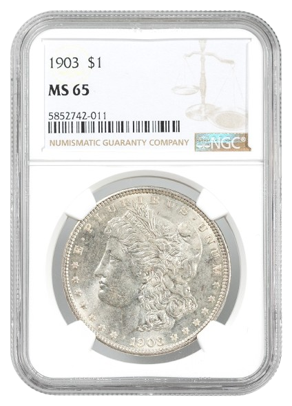 1903 Morgan $1 NGC MS65