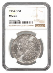 1904-O Morgan $1 NGC MS63