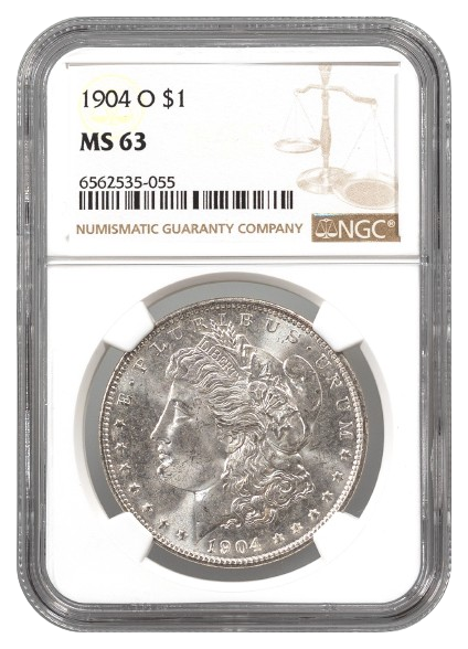 1904-O Morgan $1 NGC MS63