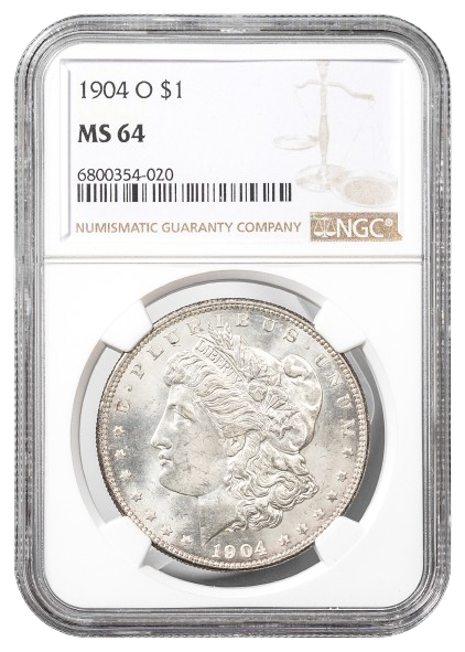 1904-O Morgan $1 NGC MS64