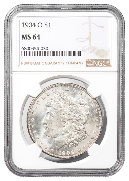 1904-O Morgan $1 NGC MS64