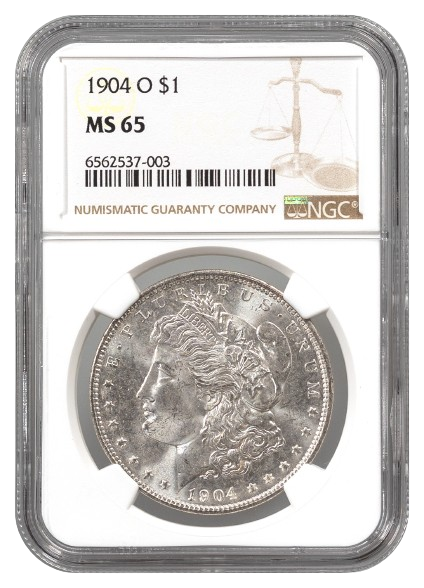 1904-O Morgan $1 NGC MS65