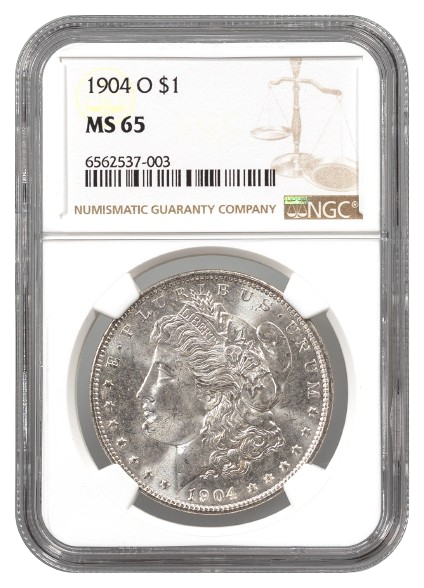 1904-O Morgan $1 NGC MS65