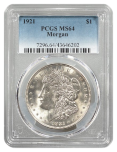 1921 Morgan $1 PCGS MS64