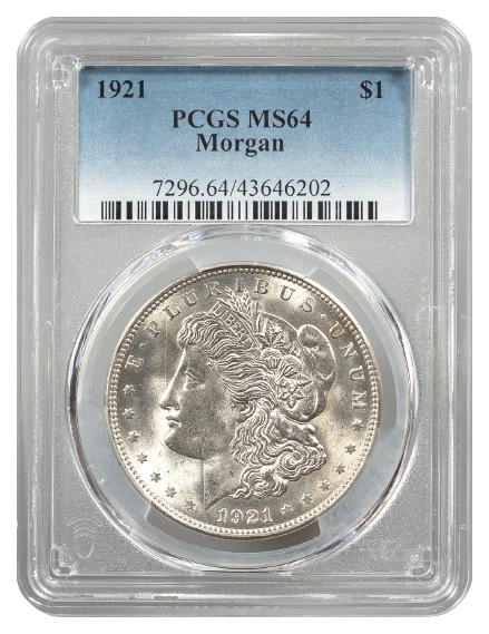 1921 Morgan $1 PCGS MS64