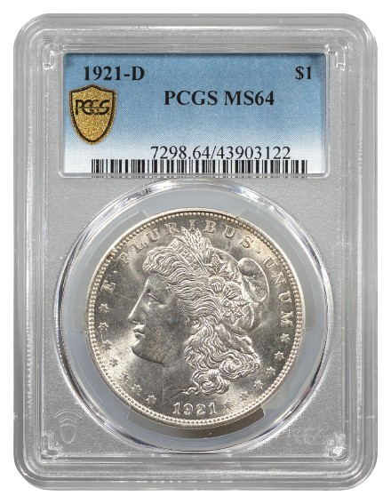 1921-D Morgan $1 PCGS MS64