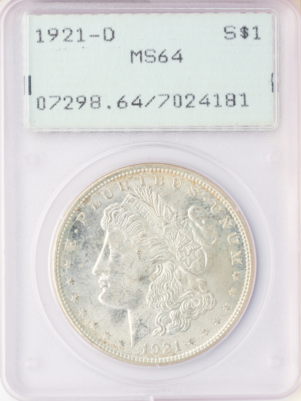 1921-D Morgan $1 PCGS MS64