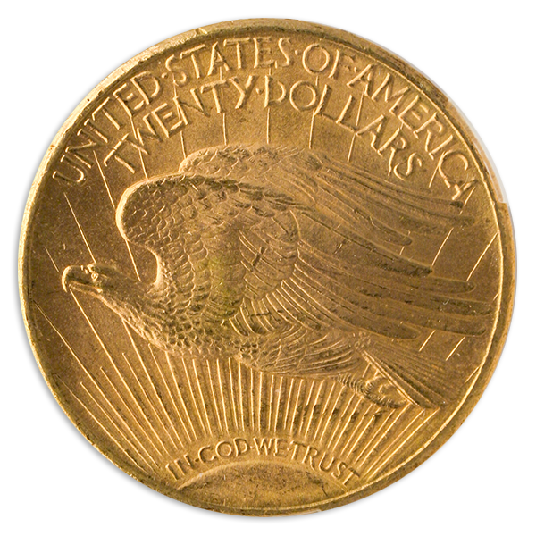 1911-D $20 Saint Gaudens CACG MS63