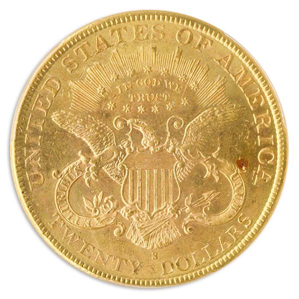 1896-S $20 Liberty PCGS MS63 CAC