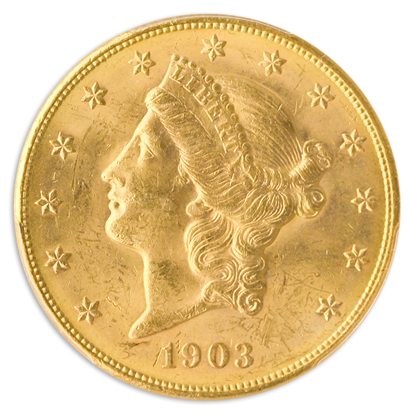1903-S $20 Liberty PCGS MS63 CAC