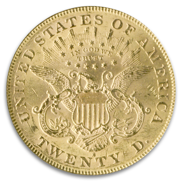 1876-S $20 Liberty PCGS MS61