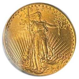 1911-D $20 Saint Gaudens PCGS MS65 CAC