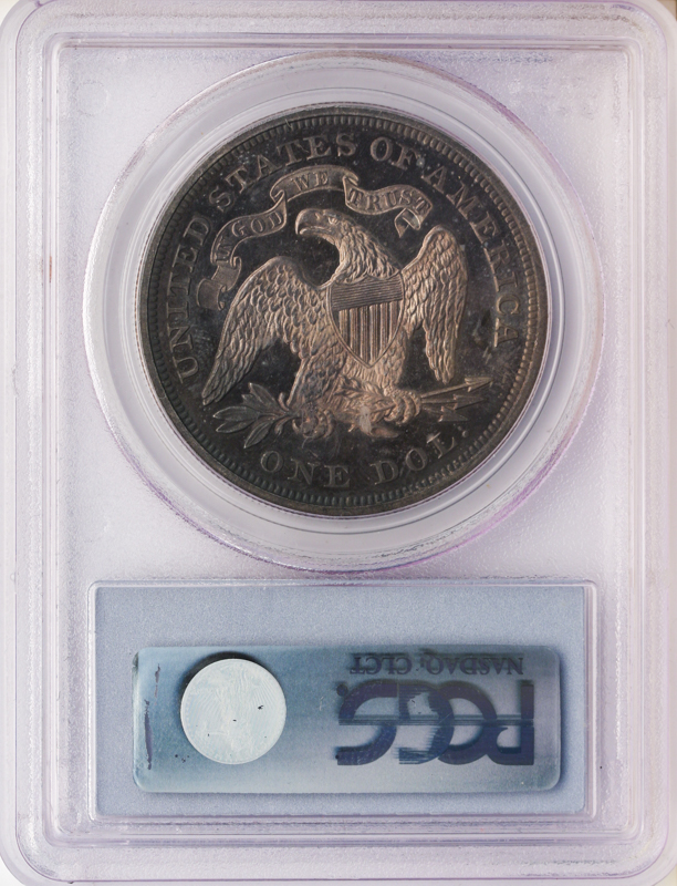 1869 Seated Liberty $1 PCGS PR64