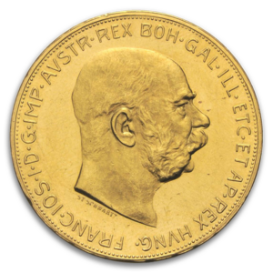Austrian Gold 100 Corona Coin (Circ, Dates Vary)