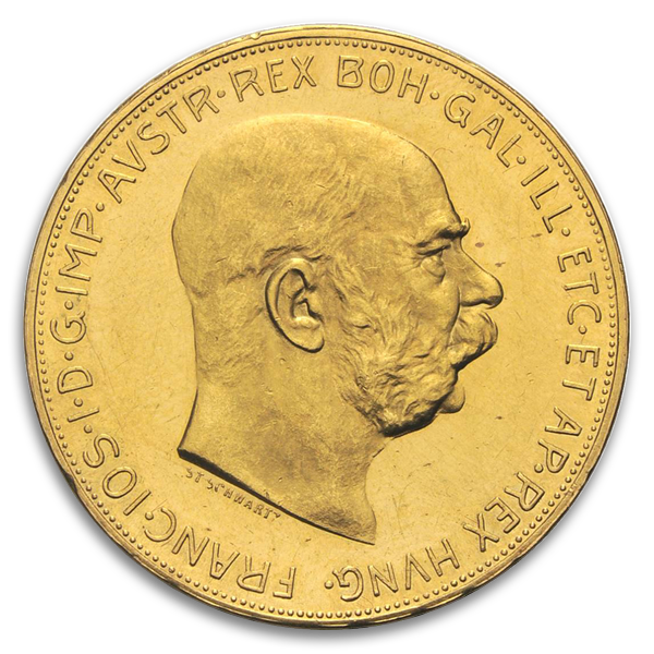 Austrian Gold 100 Corona Coin (Circ, Dates Vary)