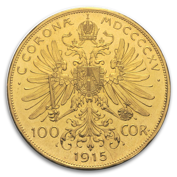 Austrian Gold 100 Corona Coin (Circ, Dates Vary)