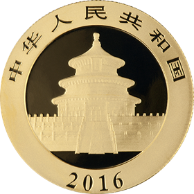 15 gram Chinese Gold Panda Coin (BU, Dates Vary)