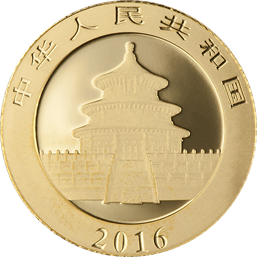 3 gram Chinese Gold Panda Coin (BU, Dates Vary)