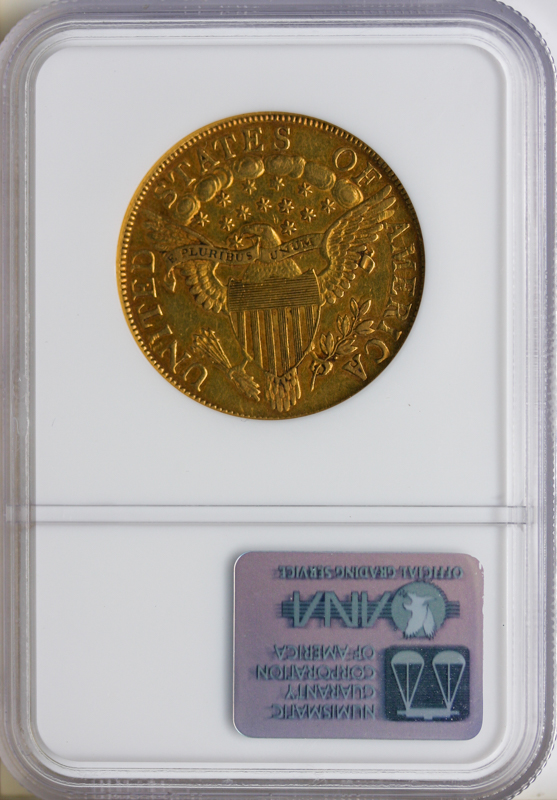 1801 $10 Draped Bust Large Eagle NGC AU58