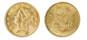 1857-S 20 Liberty 1