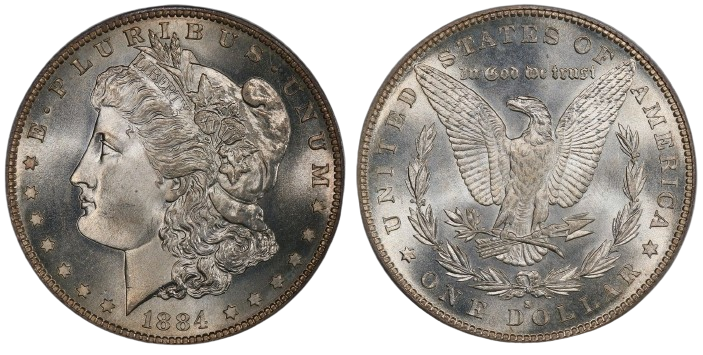 1884-S Morgan dollar