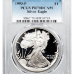1993-P 1 oz Silver Eagle PCGS