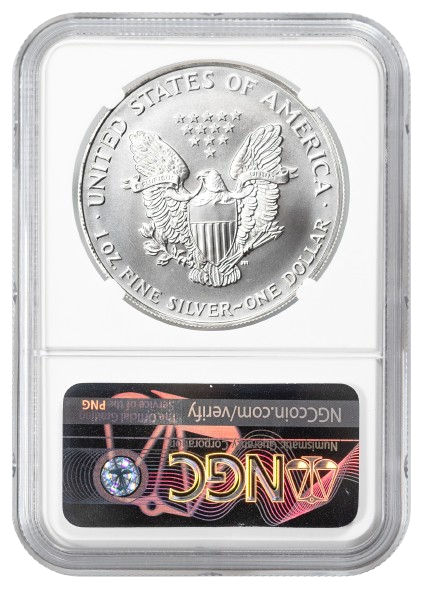 1993 1 oz Silver Eagle NGC MS69