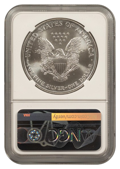 2011 1 oz Silver Eagle NGC MS69