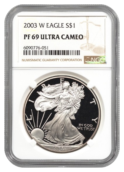 2003-W 1 oz Silver Eagle NGC PF69 Ultra Cameo